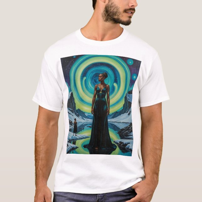Celestial Goddess Cosmic Dreamscape Tee (Front)
