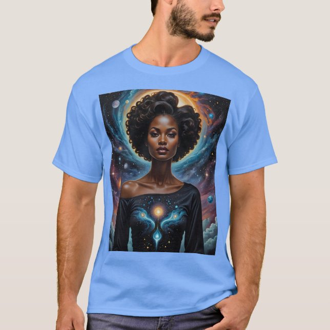 Celestial Goddess Galaxy Energy Shirt (Front)