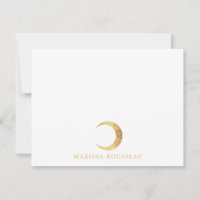 Celestial Gold Crescent Moon
