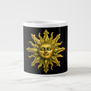 "Celestial Gold Radiance" The Sun Large Coffee Mug