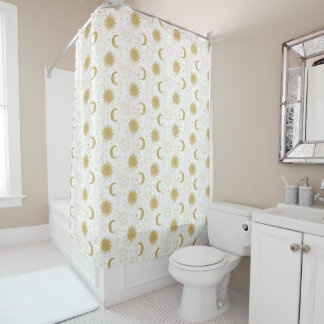Celestial Gold Shower Curtain