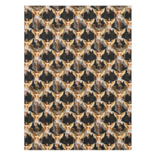 Celestial Golden Angels Pattern Design Tablecloth