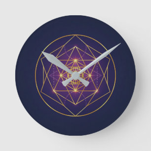 Celestial Golden Mandala — Balance in the Infinite Round Clock