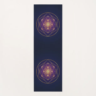 Celestial Golden Mandala — Balance in the Infinite Yoga Mat