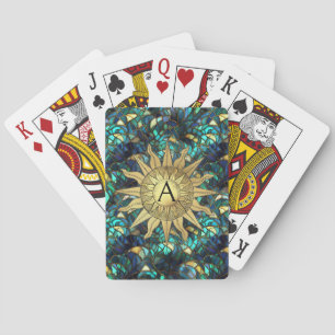 Celestial Golden Sun  Playing Cards