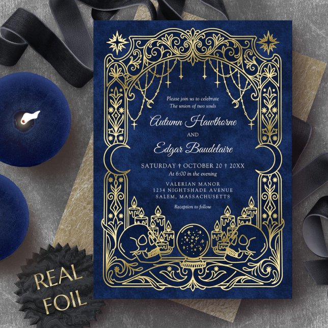 Celestial Gothic Halloween Blue Wedding (Creator Uploaded)