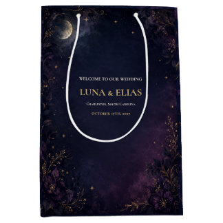 Celestial Gothic Moon Wedding Welcome Gift Bag