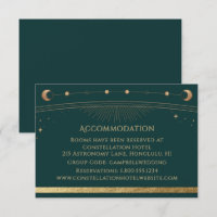 Celestial Green Gold Galaxy Accommodation