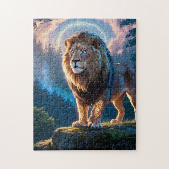 Celestial Guardian Lion Jigsaw Puzzle (Vertical)