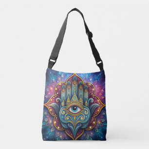 Celestial Hamsa Crossbody Bag