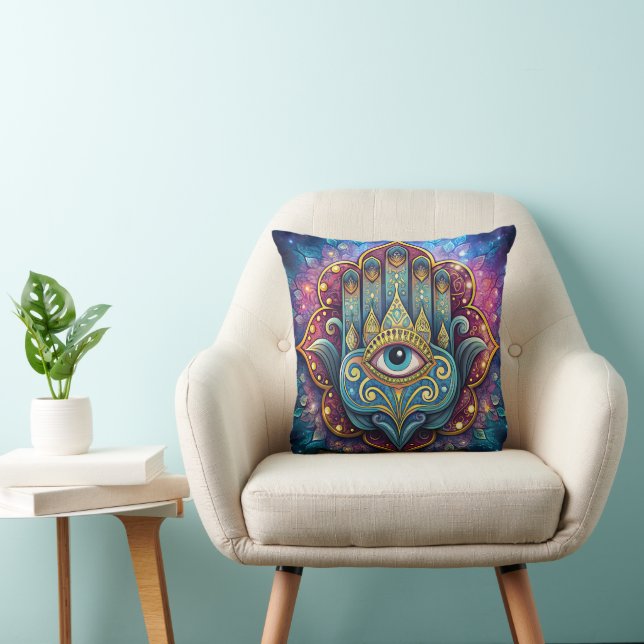 Celestial Hamsa  Cushion (Chair)