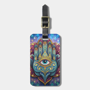 Celestial Hamsa Luggage Tag