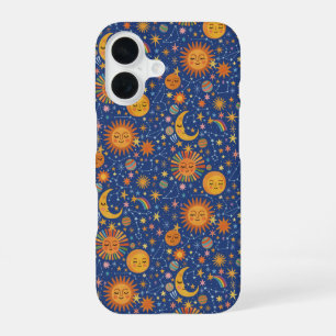 Celestial Hand Drawn Pattern -  iPhone 16 Case