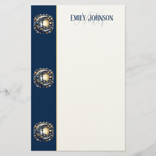 Celestial Harmony Stationery (Front)