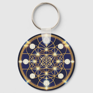 Celestial Harmony – The Light Within the Grid Key Ring