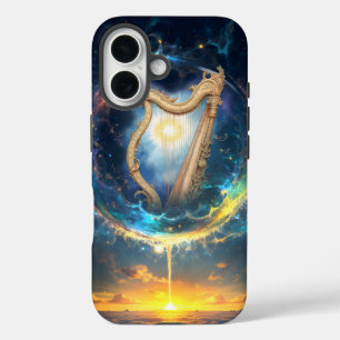 Celestial Harp of the Moonbound Skies.  iPhone 16 Case