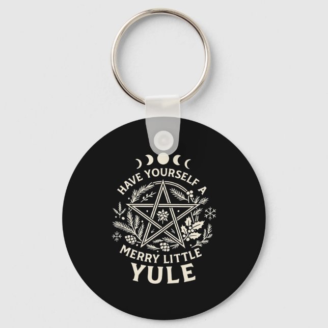 Celestial Have Yourself A Merry Little Solstice Yu Key Ring (Front)