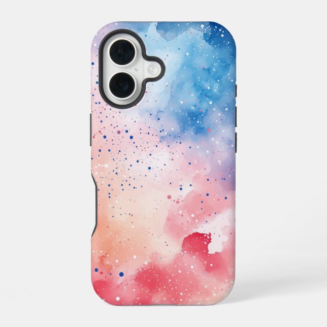 Celestial Haze – Vibrant Watercolor Phone Case (Back)