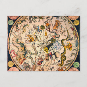 Celestial Hemisphere, 1790 Postcard