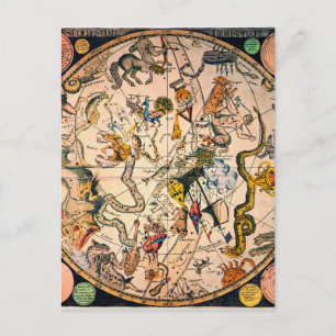 Celestial Hemisphere, 1790 Postcard