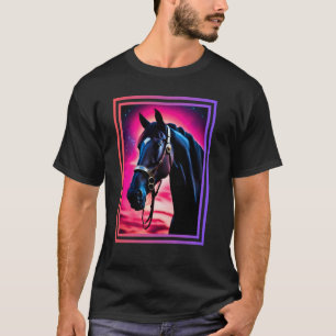 Celestial Horse Beauty Majestic Black Horse With P T-Shirt