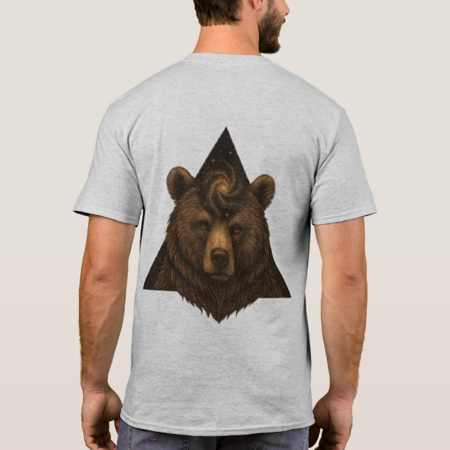 CELESTIAL INSTINCT – The Bear Who Holds the Stars T-Shirt (Back)