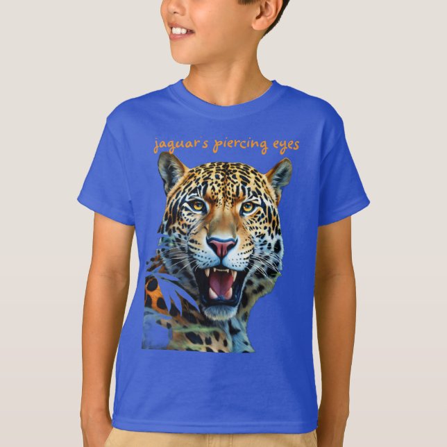 Celestial Jaguar of the Enchanted Forest T-Shirt (Front)