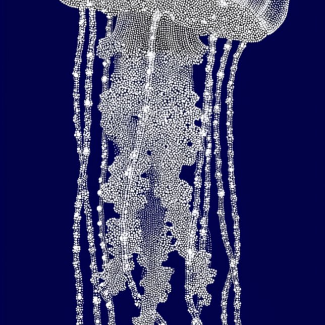 Celestial Jellyfish Dot Art Dreamscape Aesthetic iPhone Case (Creator Uploaded)