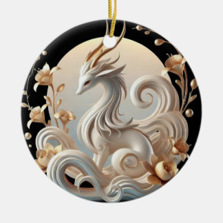 Celestial Kirin Fantasy Collection Ceramic Tree Decoration