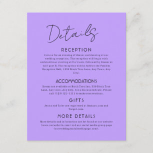 Celestial Large Wedding Enclosure Card