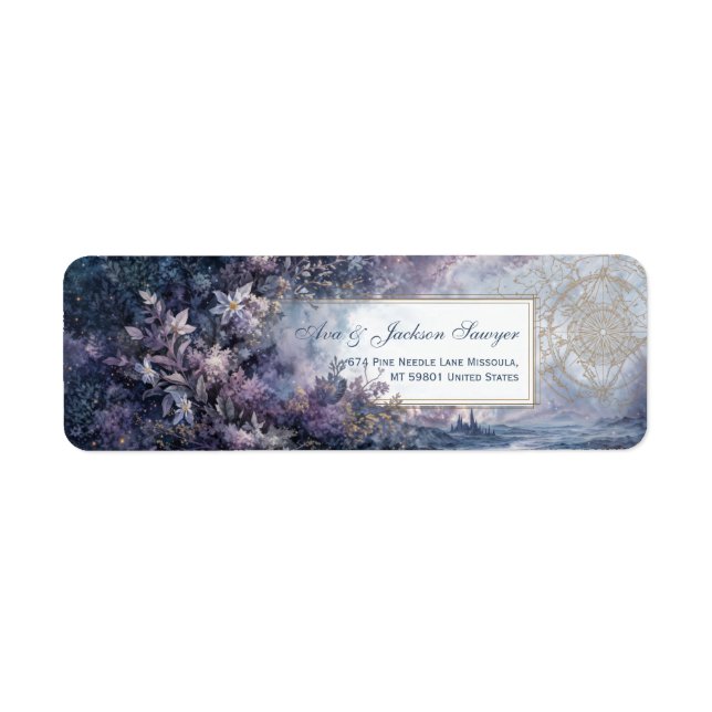 Celestial Lavender Cosmic Gilded Botanical (Front)
