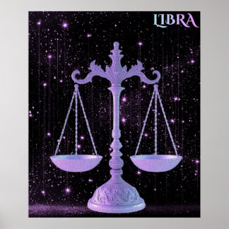 Celestial Libra – Astrology Art Poster