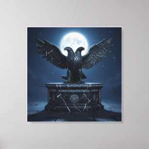 Celestial Light on Ancient Stone Canvas Print