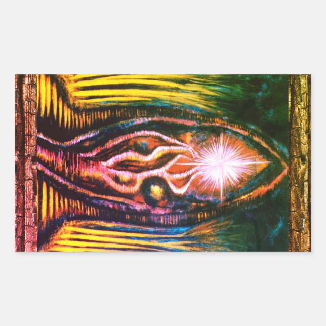 Celestial Light  Rectangular Sticker (Front)