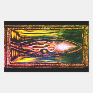Celestial Light  Rectangular Sticker