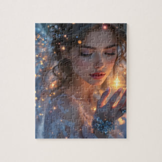 Celestial Lightbearer – Angel Holding the Star of  Jigsaw Puzzle