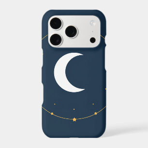 Celestial Line Art Phone Case - Indigo & Gold