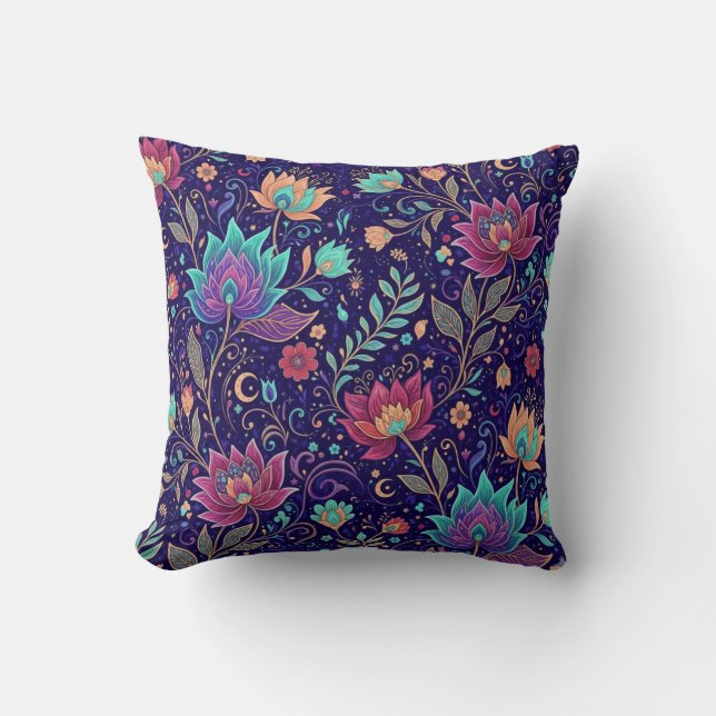 Celestial Lotus Bloom Cushion (Front)