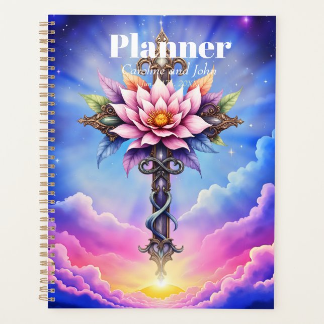 Celestial Lotus Cross Planner (Front)