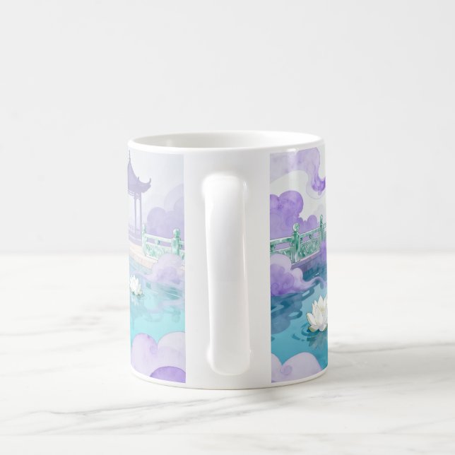 Celestial Lotus Lake Fantasy Mug (Handle)
