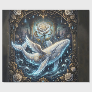 Celestial Love – Enchanted White Whale Wedding. Wrapping Paper
