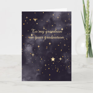 Celestial Majestic Grandson Graduation Card