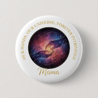 Celestial Mama Hands Galaxy Universe 6 Cm Round Badge