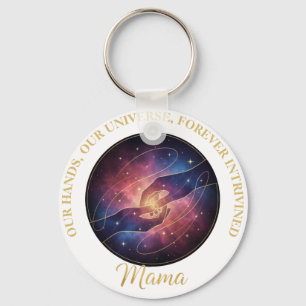 Celestial Mama Hands Galaxy Universe Key Ring