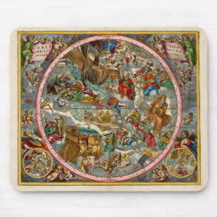 Celestial Map Antique I Mouse Pad