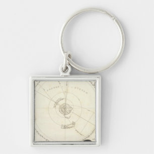 Celestial Map Key Ring