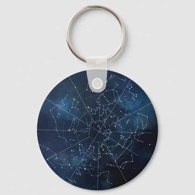 Celestial Map Key Ring (Front)
