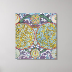 Celestial Map of the Planets Canvas Print
