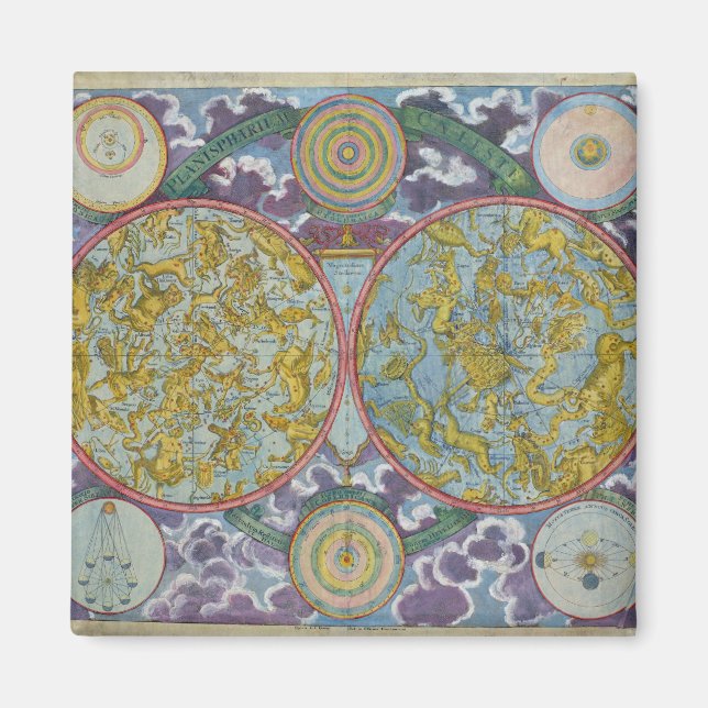 Celestial Map of the Planets Magnet (Front)