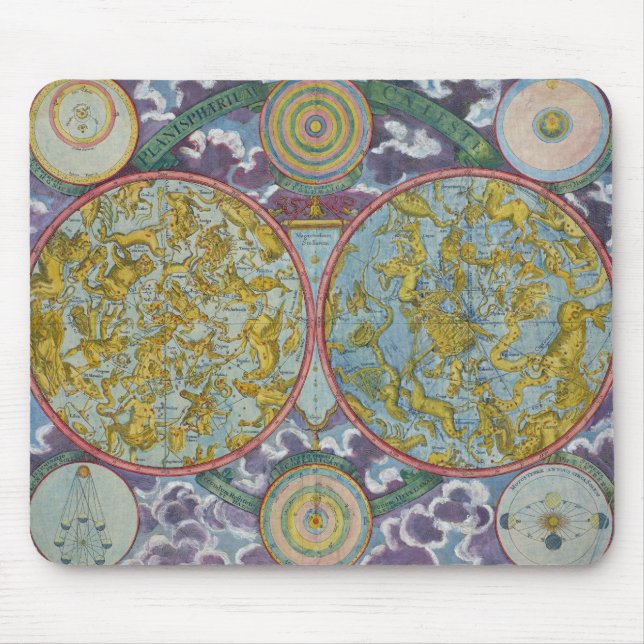 Celestial Map of the Planets Mouse Pad (Front)